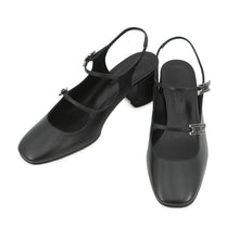将图像加载到图库查看器中，HERMES Pumps Jackie 50 Black Leather Size 36H
