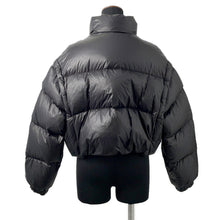 Load image into Gallery viewer, PRADA Cropped Vest/Down Jacket Triangle Logo 24 Size 40 Black291805 Nylon100%
