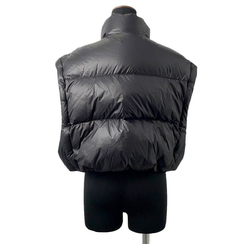 PRADA Cropped Vest/Down Jacket Triangle Logo 24 Size 40