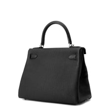 将图像加载到图库查看器中，HERMES Kelly Retourne Black Togo Leather Size 28
