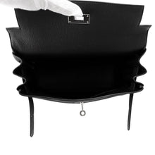 将图像加载到图库查看器中，HERMES Kelly Retourne Black Togo Leather Size 28
