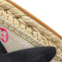 Load image into Gallery viewer, LOUIS VUITTON Starboard Line Loafer Sandals Natural/Pink1A8GC6 Canvas Raffia Rubber Size 36
