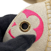 Load image into Gallery viewer, LOUIS VUITTON Starboard Line Loafer Sandals Natural/Pink1A8GC6 Canvas Raffia Rubber Size 36
