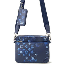 将图像加载到图库查看器中，LOUIS VUITTON Trio Messenger BlueM57840 Monogram Watercolor
