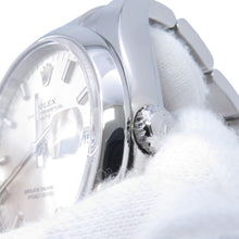 将图像加载到图库查看器中，ROLEX Oyster Perpetual W34mm Stainless Steel Silver Dial115200
