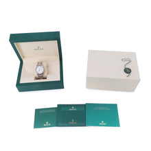 将图像加载到图库查看器中，ROLEX Oyster Perpetual W34mm Stainless Steel Silver Dial115200
