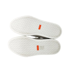 将图像加载到图库查看器中，HERMES Get Sneakers Gray/White/Black Canvas Leather Size 38
