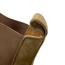 将图像加载到图库查看器中，HERMES Forever Side Gore Boots Brown suede Size 38
