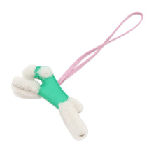 将图像加载到图库查看器中，HERMES Buddy Bag Charm Menthe/Mauve Sylvestre Lambskin Mouton
