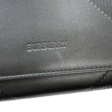 Load image into Gallery viewer, BURBERRY Embossed Check Messenger Bag Black81019221 Calf Leather
