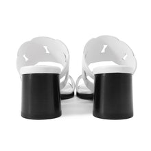 将图像加载到图库查看器中，HERMES Gabby Sandals White Leather Size 37
