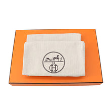 将图像加载到图库查看器中，HERMES Gabby Sandals White Leather Size 37
