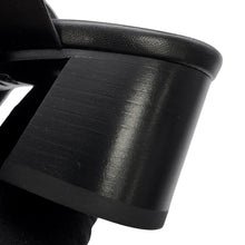 Load image into Gallery viewer, HERMES Gabby Sandals Black Leather Size 37
