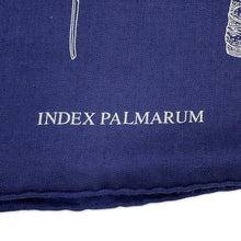 Load image into Gallery viewer, HERMES Scarf Carre 140 INDEX PALMARUM Palm Index Size 140 Marine/WhiteH243366S Cashmere70% Silk30%
