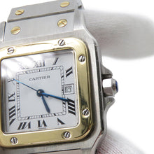 Load image into Gallery viewer, CARTIER Santos Galve LM H40mm × W29mm Stainless Steel K18YG White Dial1036288
