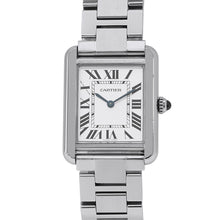 将图像加载到图库查看器中，CARTIER Tank Solo H31mm x W24.4mm Stainless Steel Silver DialW5200013
