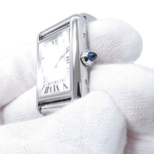 将图像加载到图库查看器中，CARTIER tank mast SM H29.5mm×W22mm Stainless Steel Silver DialWSTA0051
