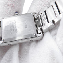 将图像加载到图库查看器中，CARTIER tank mast SM H29.5mm×W22mm Stainless Steel Silver DialWSTA0051

