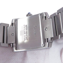 将图像加载到图库查看器中，CARTIER Tank Francaise MM H30.4mmxW25.05mm Stainless Steel White DialW51011Q3
