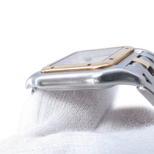 将图像加载到图库查看器中，CARTIER PANTHERE SM 1 row H29.8mm×W21.7mm Stainless Steel K18YG White Dial84083241

