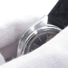 Load image into Gallery viewer, SEIKO Chronograph Baby Panda W40mm Stainless Steel Leather Black Dial6138-8000
