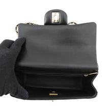 Load image into Gallery viewer, CHANEL Matelasse Top Handle Mini Flap Bag BlackAS2431 Lambskin
