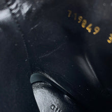 将图像加载到图库查看器中，GUCCI Double G EncreBoots Black719849 Leather GG Canvas Size 34 1/2

