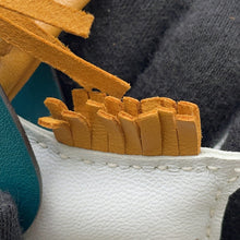 将图像加载到图库查看器中，HERMES Rodeo Pegasus Blue Brum/Sesame/VertBosphere Lambskin Size PM
