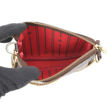 将图像加载到图库查看器中，LOUIS VUITTON Mini Pochette Accessoires BrownN58011 Damier Ebene Canvas
