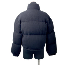 将图像加载到图库查看器中，PRADA Knitted Down Jacket Size 36 BlackP25I07 Wool 70% Cashmere30%
