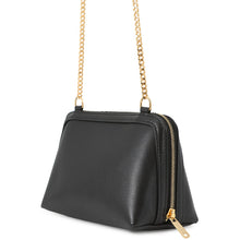 将图像加载到图库查看器中，CELINE Cuir Triomphe Chain Clutch Black10E383DR8 Smooth Calf Leather

