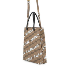 Load image into Gallery viewer, BALENCIAGA Large shopping bag Brown/Black693805 PVC Leather

