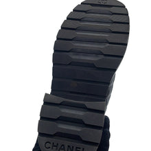 将图像加载到图库查看器中，CHANEL CC Logo Short Boots BlackG39516 Leather Size 35
