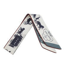 将图像加载到图库查看器中，HERMES Paris on wheels: the Jules Craie / Bag / ArdoiseH064315S Silk 100%
