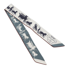 Load image into Gallery viewer, HERMES Paris on wheels: the Jules Craie / Bag / ArdoiseH064315S Silk 100%
