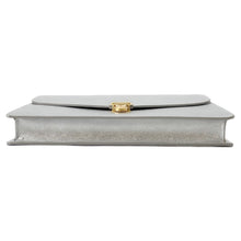 Load image into Gallery viewer, CELINE 2WAY business bag Silver190693 Laminated Calf Leather Size Small

