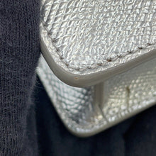 Load image into Gallery viewer, CELINE 2WAY business bag Silver190693 Laminated Calf Leather Size Small
