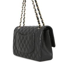 将图像加载到图库查看器中，CHANEL Matelasse W Flap Chain Shoulder 24 Year Cruise BlackA01112 Lambskin Size 25
