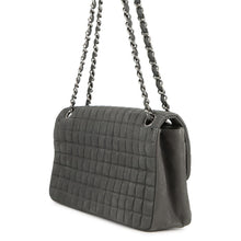 将图像加载到图库查看器中，CHANEL Chocolate Bar ChainShoulder Bag GrayA92550 Lambskin
