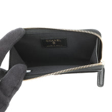 将图像加载到图库查看器中，CHANEL Matelasse fragment case BlackAP4344 Lambskin/Rhinestone
