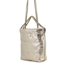 Load image into Gallery viewer, CHANEL CHANEL22 ChainShoulder Bag GoldAS3980 Metallic Calf LeatherLeather Size Mini
