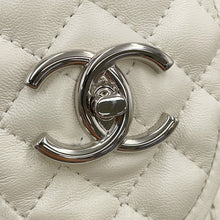 Load image into Gallery viewer, CHANEL CC turnlock Matelasse loafers WhiteG36646 Lambskin Size 37C

