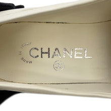 Load image into Gallery viewer, CHANEL CC turnlock Matelasse loafers WhiteG36646 Lambskin Size 37C

