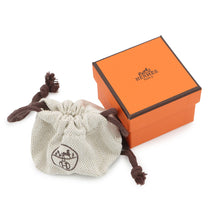 将图像加载到图库查看器中，HERMES Fribustier Ring Size 58 Black Metal Leather
