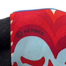 将图像加载到图库查看器中，HERMES Twilly Brides de Gala Shadow Blue/Rouge/Cream Silk100%
