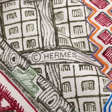 将图像加载到图库查看器中，HERMES Carre Super Silk Quest Size 90 Beige/Multicolor Silk100%
