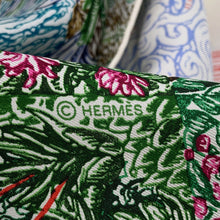 将图像加载到图库查看器中，HERMES Carre Eleftheria Size 140 Green/Multicolor Silk100%
