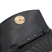 Load image into Gallery viewer, Chopard Happy Mini Chain Shoulder Bag Black Leather
