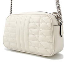将图像加载到图库查看器中，GUCCI GG Marmont ChainShoulder Bag White/Beige846312 Leather Size Small
