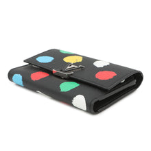Load image into Gallery viewer, LOUIS VUITTON LV × YK Portefeuille Capucine Compact Noir/MulticolorM81963 Taurillon Leather/Painted Dot
